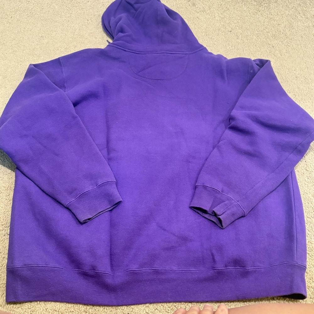 Vintage Northwestern University Wildcats Hoodie Size XL Purple College Y2K NCAA - Picture 2 of 7